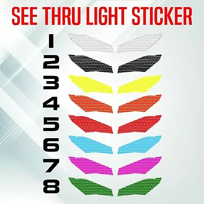 $11.64 • Buy Ski Doo Rev Gen4 Headlight  Stickers Summit Renegade Mxz Tnt 850 Light Eye Decal