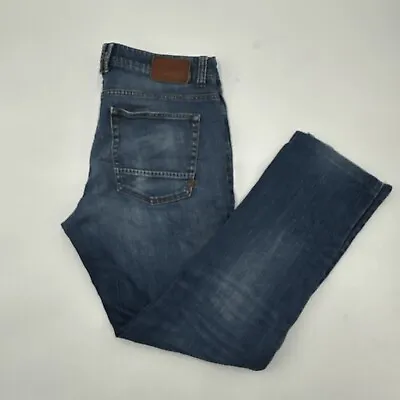 Camel Active Houston Vintage Blue Straight Regular Fit Denim Jeans 90s W 34 L 30 • £19.99