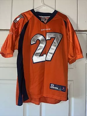 Reebok NFL On Field Denver Broncos   Moreno #27 Jersey Orange Size 52 • $23.99