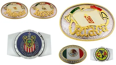 Belt Buckles Lot 6 Pieces Closeout Wholesale Clearance Mexican Flag Metal Mexico • $36.01