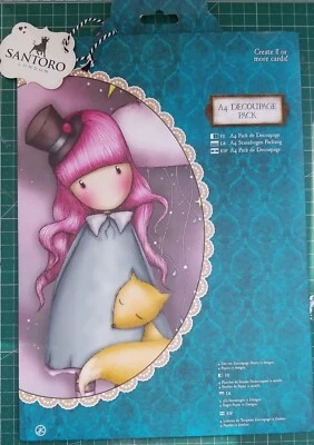 £2.70 • Buy Santoro Gorjuss A4 THE DREAMER Decoupage Pack - Card Making