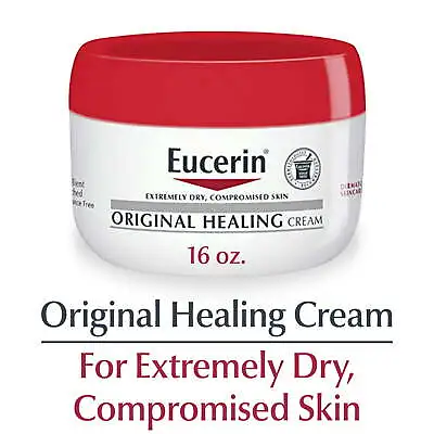 Eucerin Original Healing Cream Body Cream For Dry Skin 16 Oz Jar • $23.99