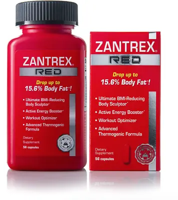 Zantrex-3 Red Maximum Strength High Energy Fat Burner™ 56 Capsules • $29