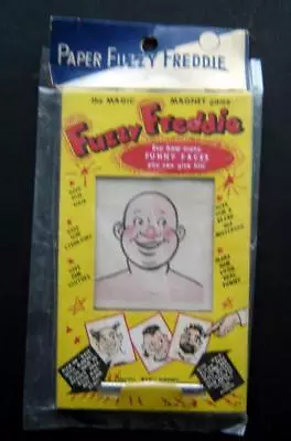 Vintage Paper FUZZY FREDDIE Magic Magnet Game Made In Japan Old Store Stock MIP • $14.99