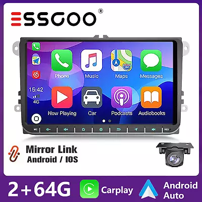 Car Stereo For VW GOLF MK5 MK6 9  Apple Carplay Radio Android13 GPS Navi BT WIFI • $114.48