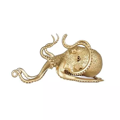 Metal  Octopus Animal Statue Small Sculpture Tabletop Figurine Decor Gifts • $16.51