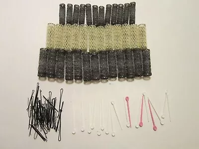 Vintage Lot Of Wire Mesh Hair Rollers Picks And Hair Pins • $12.99