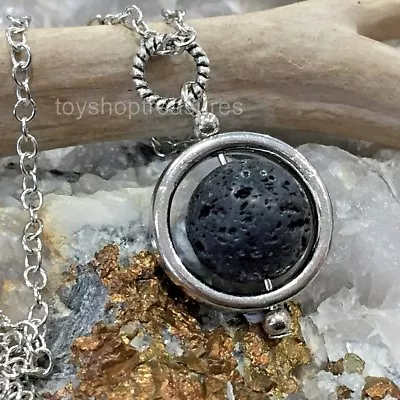 $15.95 • Buy Aromatherapy Diffuser Essential Oil Lava Stone Pendulum Orb Healing Necklace