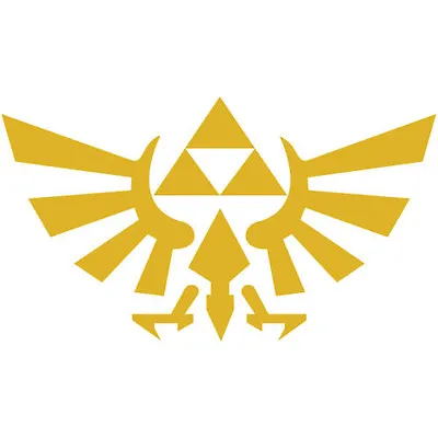 Legend Of Zelda Triforce 4  GOLD  Car Truck Notebook Vinyl Decal Sticker MACBOOK • $3.99