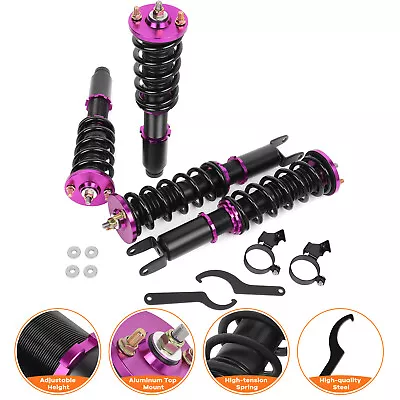 Purple Coilovers For 93-00 Honda Civic Adj Height Shock Absorber Suspension Kits • $206.99