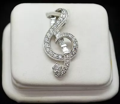 Sterling Silver Gorgeous Musical Note Pendant #FMY438 • $17.86