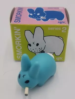 Kidrobot SMORKIN' LABBIT Series 2 LIGHT BLUE Mini Vinyl Figure 1.5  Frank Kozik • $39.99