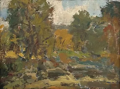 Small Landscape Done By Gloucester Artist Charles Movalli  Green River  • $2160