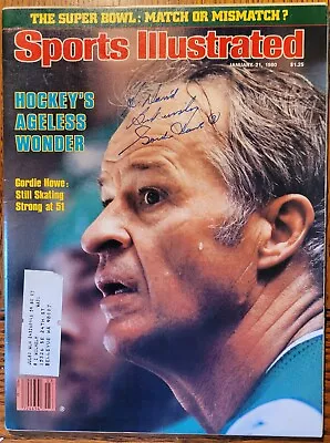 Gordie Howe Autographed Sports Illustrated Magazine January 21 1980 • $249.99