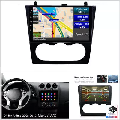 9  Car GPS Navigation For 08-12 Nissan Teana Altima A/C Build-In Carplay WiFi FM • $162.74