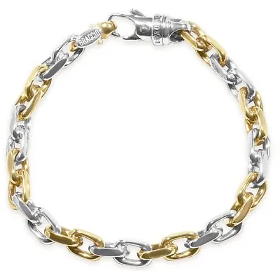 Men's Link 14k Gold (39gram) Or Platinum (63gram) 7mm Bracelet 8.5  • $3116.49