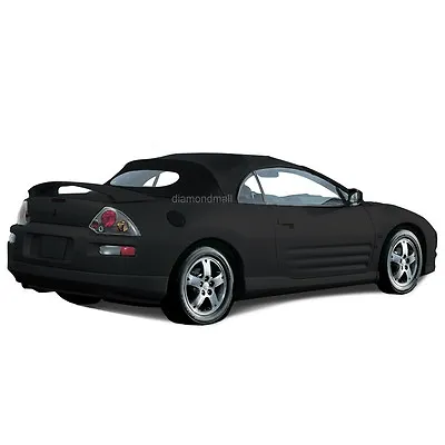 Fits Mitsubishi Eclipse 2000-05 Convertible Soft Top & Glass Window Black Cloth • $431.10