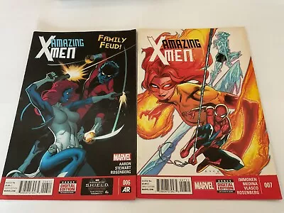 Amazing X-Men #6 And #7 From 2014 VG Marvel Comics • $1.98