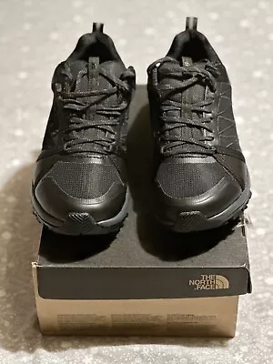 Men’s Boys The North Face Black Waterproof Trainers UK Size 7 • £40