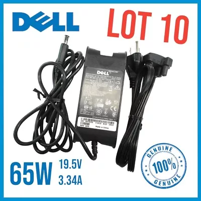 LOT OF 10 GENUINE DELL 65w PA-12 AC ADAPTER 19.5V 7.4MM LAPTOP POWER SUPPLYS • $49.99