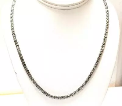 John Hardy Sterling Silver Woven Wheat Necklace • $249.99