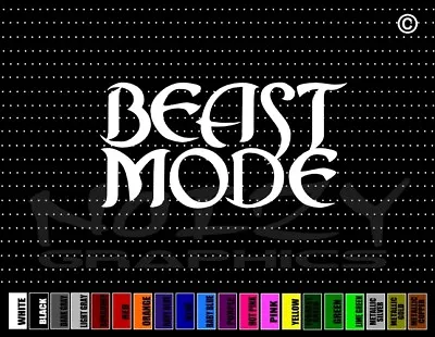 Beast Mode #2 4x4 Lifted Truck Racing JDM Muscle Car Decal Window Vinyl Sticker • $4.99