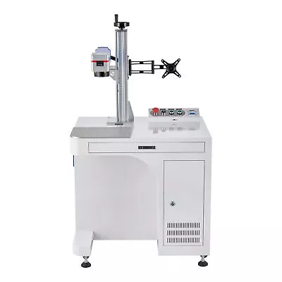 OMTech 50W Cabinet Fiber Laser Cutter Engraving Machine 12 X12  With Rotary Axis • $3399.99