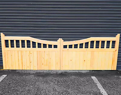 Wooden Garden Gate - Elmhirst Type 2 Driveway Design • £1543.73