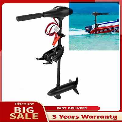 Outboard Electric Trolling Motor Fishing Boat Engine 65LBS 12V Short Shaft 40cm • $97.85