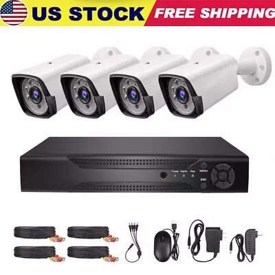 5MP Lite 4CH DVR Security Camera System Outdoor H.265+ 1080P Home CCTV Kit IP66 • $102.99