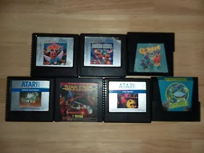 Lot Of 7 Atari 5200 Games Star Trek Space Invaders Mario Bros. Q-bert Pac-man P1 • $64.99