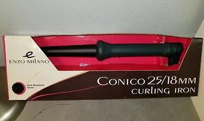 $41 • Buy NEW Enzo Milano Curling Iron 25mm Grande. Includes Spray And Serum
