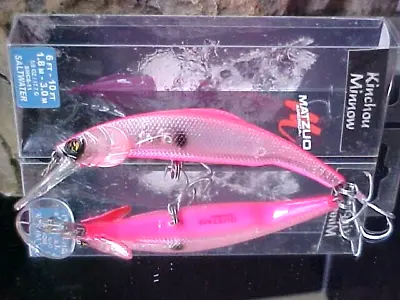 MATZUO KINCHOU MINNOW 5/8oz SMCS11 4 1/2  In PINK For BIG FISH Walleye/Bass/Etc. • $10.99