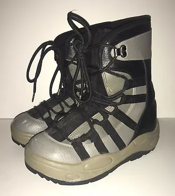 Snowboard Boots Women's Size 6 - BLACK GRAY - Lace Up Boots - Unbranded • $9