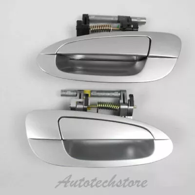 For 02-06 NISSAN ALTIMA Outside Door Handle Rear Pair Set 2pcs KY1 Silver DS339 • $34.33