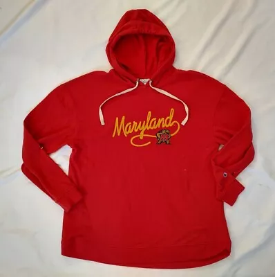 University Of Maryland Terps Champion Pullover Sweatshirt Hoodie Embroidery XL • $25.99