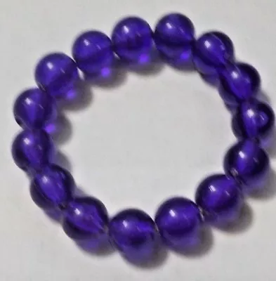 Vintage Purple Plastic Beads Child's Stretch Bracelet • $10