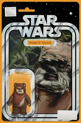 Star Wars #24 Jtc Exclusive Action Figure Variant Wicket W. Warrick **signed** • £35