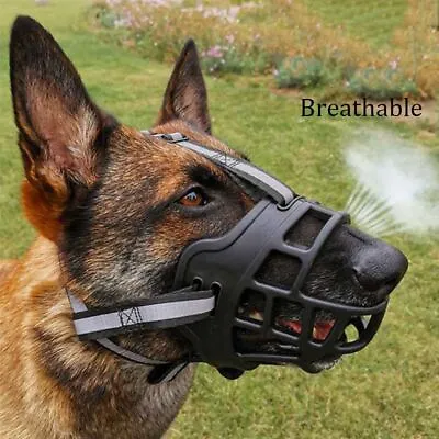 £5.91 • Buy Dog Muzzle For Small Medium Large And X-Large Dogs Breathable Basket Muzzles