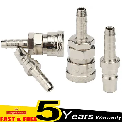 4 Male&Female 8mm Gas Hose Copper Nozzle Connector Quick Release For BBQ Caravan • £3.98