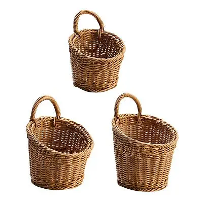 Wall Hanging Baskets With Handle Multipurpose For Vegetables • £7.76