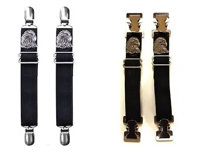 New Eagle Pants Straps Men Biker Accessory To Secure Jeans Under Boot Motorcycle • $22.47