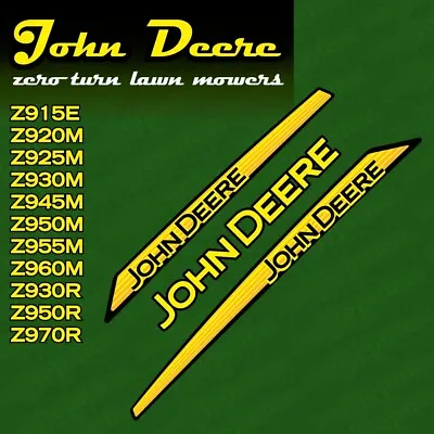 Replacement Decal Set Made To Fit John Deere Series 900 Zero Turn Lawn Mower • $35