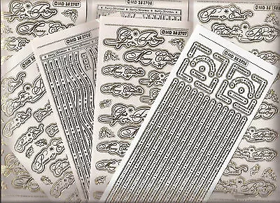 £1.99 • Buy Embossed MD Peel Offs Gold,Silver Christmas Words(2705.2706.2707.2708.2709)BOGOF