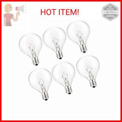 SerBion 40 Watt Light Bulbs E12 Candelabra Base 120Volt Round Light Bulb For Cha • $10.67