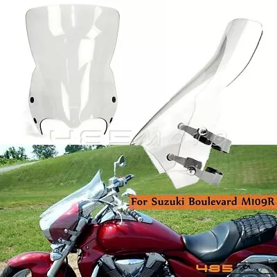 Clear Motorcycle Windshield Windscreen For Suzuki Boulevard M50 M90 M109R 06-14 • $199.99