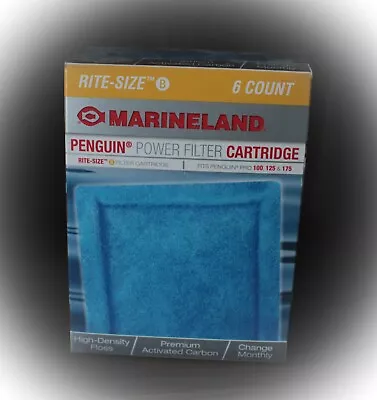Marineland Penguin Power Filter Cartridge Rite-Size B - 6 Count Package - New • $19.95