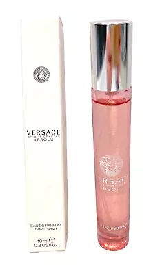 Versace Bright Crystal Absolu Eau De Parfum .3 Oz Travel Spray - BOXED • $28.99