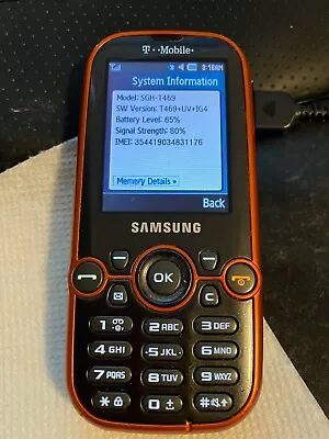 Samsung T 469 Cell Phone Used Orange • $50