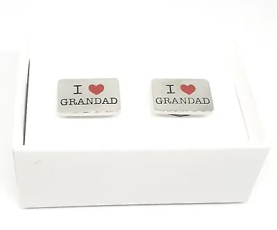 New Gift Boxed  I Love Grandad Cufflinks  Hm1109   !!!! • £7.99